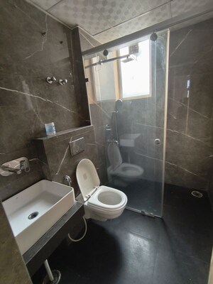 Bathroom in 3 BHK Apartment at Skyline Park, Vip Road – for Rent