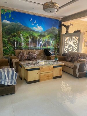 Living Room in 3 BHK Apartment at Sushma Valencia, International Airport Road – for Rent
