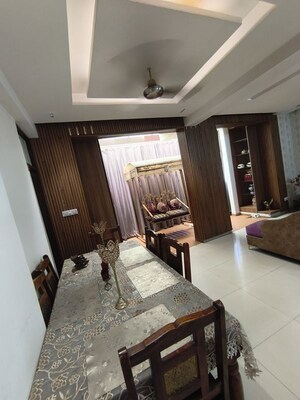 Living Room in 4 BHK Apartment at Sushma Elite Cross, Dhakoli – for Rent