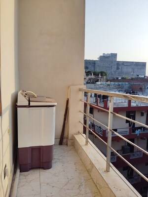 Balcony in 2 BHK Builder Floor at Freedom Fighters Enclave – for Rent