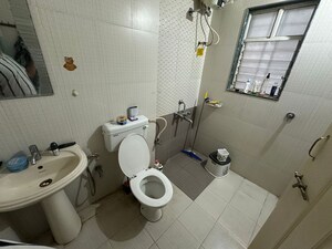 Bathroom in 2 BHK Apartment at G K Rajaveer Palace, Pimple Saudagar – for Rent