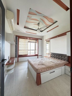 Bedroom in 2.5 BHK Apartment at DB Orchid Woods, Goregaon East – for Rent