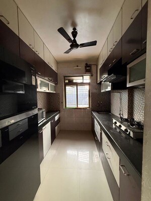 Kitchen in 1 BHK Apartment at Raj Residency Kasarvadavali, Kasarvadavali – for Rent