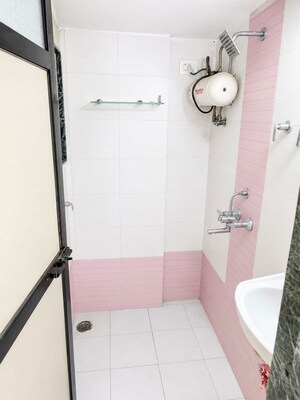 Bathroom in 1 BHK Apartment at Sandesh Nagar – for Rent