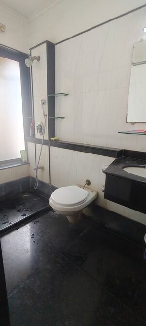Bathroom in 3 BHK Apartment at Goyal Lakshchandi Heights, Goregaon East – for Sale