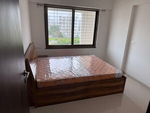 Bedroom in 2 BHK Builder Floor at Mohan Lexuz, Baner – for Rent