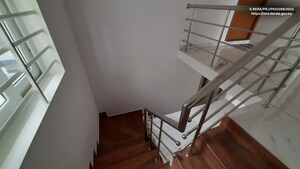 Staircase in 4 BHK Independent House at Pudussery – for Sale