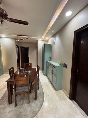 Dining area in 3 BHK Builder Floor at Sector 10a – for Rent