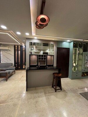 Living Room in 3 BHK Builder Floor at Sector 10a – for Rent