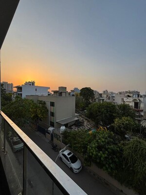 Balcony in 3 BHK Builder Floor at Sector 10a – for Rent