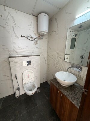 Bathroom in 3 BHK Builder Floor at Sushant Lok Iii – for Rent
