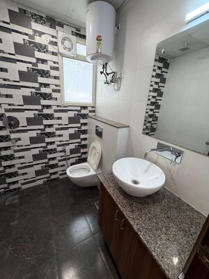 Bathroom in 3 BHK Builder Floor at Sushant Lok Iii – for Rent