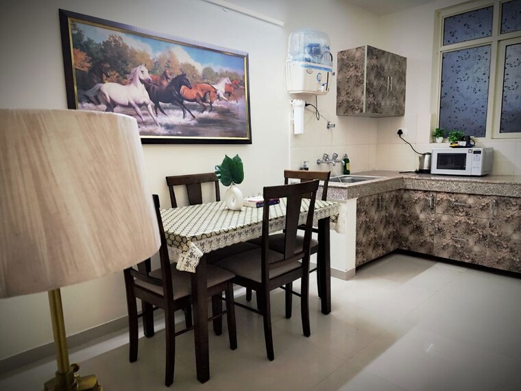 Kitchen, vip road 1 Bedroom 700 Sq.Ft. Apartment In Vip Road Zirakpur 10419591