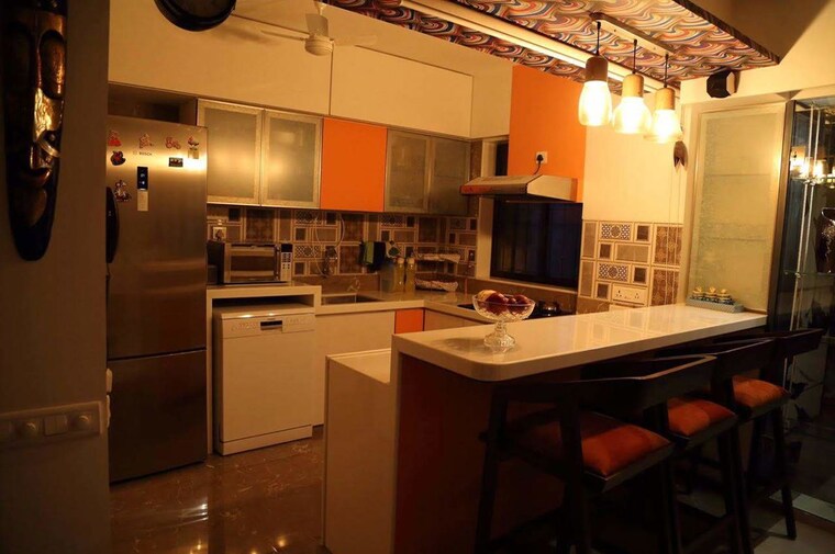 Kitchen, satellite-garden 2 Bedroom 750 Sq.Ft. Apartment In Goregaon East Mumbai 10427361