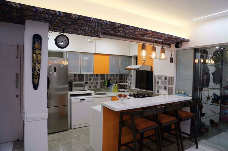 Kitchen, satellite-garden 2 Bedroom 750 Sq.Ft. Apartment In Goregaon East Mumbai 10427361