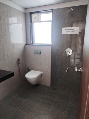 Bathroom in 3 BHK Apartment at Gera World of Joy, Kharadi – for Rent