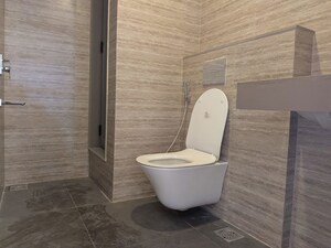 Bathroom in 3 BHK Apartment at Lodha Bellagio, Powai – for Rent