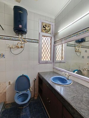 Bathroom in 3 BHK Builder Floor at Sarvodaya Enclave – for Rent