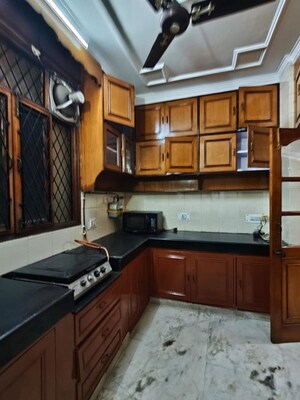 Kitchen in 3 BHK Builder Floor at Sarvodaya Enclave – for Rent