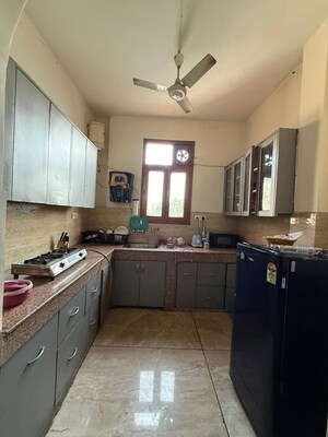 Kitchen in 2 BHK Builder Floor at Nehru Enclave – for Rent