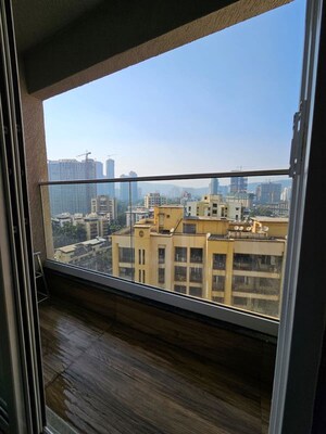 Balcony in 1 BHK Apartment at Ashar Axis, Majiwada – for Rent