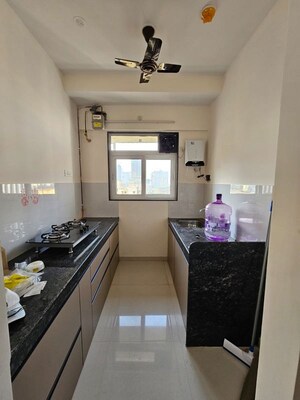 Kitchen in 1 BHK Apartment at Ashar Axis, Majiwada – for Rent