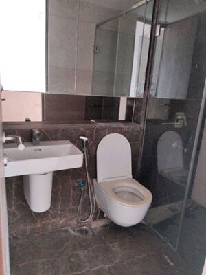 Bathroom in 3 BHK Apartment at Lodha The Park, Worli – for Rent