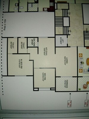 Floor Plan in 2 BHK Apartment at Kamgar Putala Vasahat – for Sale