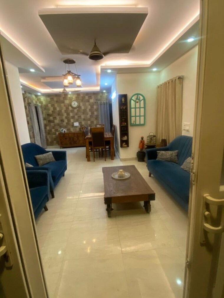 Living Room, ansals-flexi-homes 3 Bedroom 1850 Sq.Ft. Builder Floor In Sector 57 Gurgaon 10428025