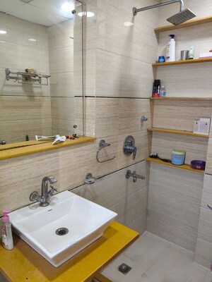 Bathroom in 3 BHK Apartment at Unitech Fresco, Sector 50 – for Rent