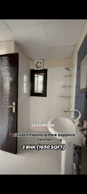 Attached Bathroom in 3 BHK Apartment at Raj Nagar Extension – for Rent