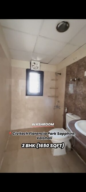 Attached Bathroom in 3 BHK Apartment at Raj Nagar Extension – for Rent