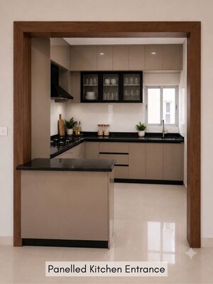 Kitchen in 3 BHK Apartment at Godrej Park Retreat, Sarjapur Road – for Rent