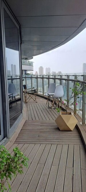 Balcony in 3 BHK Apartment at Lodha The World Towers World One Tier 2, Worli – for Sale