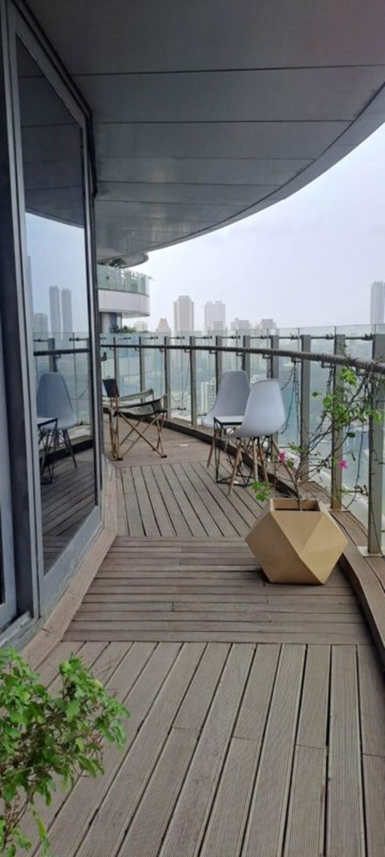 Balcony, lodha-the-world-towers-world-one-tier-2 3 Bedroom 1998 Sq.Ft. Apartment In Worli Mumbai 10428378