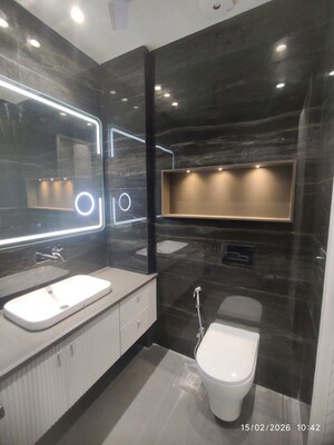 Bathroom in 4 BHK Builder Floor at Nehru Enclave – for Sale