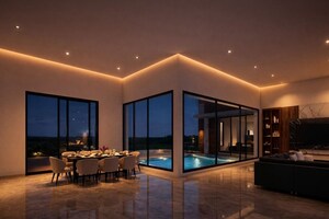 Living Room in 4 BHK Independent House at Kakkanad – for Sale