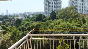 Balcony in 2 BHK Apartment at Unitech Uniworld Gardens 2, Sector 47 – for Rent