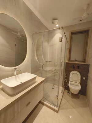 Bathroom in 3 BHK Builder Floor at Greater Kailash Part 3 – for Rent