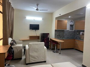 Living Room in 1 RK Apartment at Supertech Apex Tower, Sector 93a – for Rent