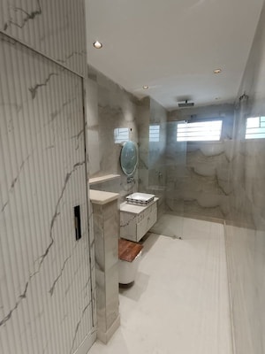 Bathroom in 4 BHK Builder Floor at Green Fields Colony – for Sale