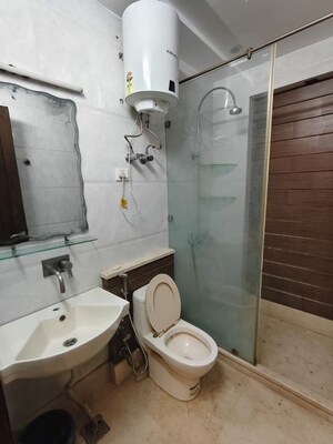 Bathroom in 3 BHK Builder Floor at Chittaranjan Park – for Sale