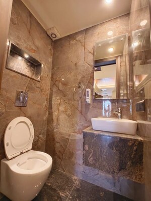 Bathroom in 3 BHK Builder Floor at Chirag Enclave – for Rent