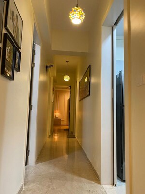 Building Lobby in 3 BHK Apartment at LnT Realty Crescent Bay, Parel – for Rent