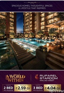 3 BHK Apartment For Sale in Ruparel Stardom