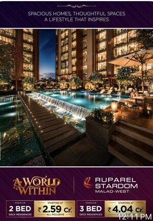 3 BHK Apartment For Sale in Ruparel Stardom, Malad West