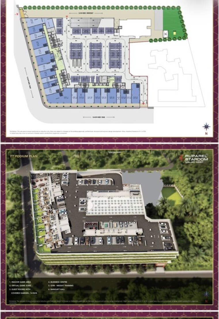 Master Plan, ruparel-stardom 3 Bedroom 1259 Sq.Ft. Apartment In Malad West Mumbai 10428762