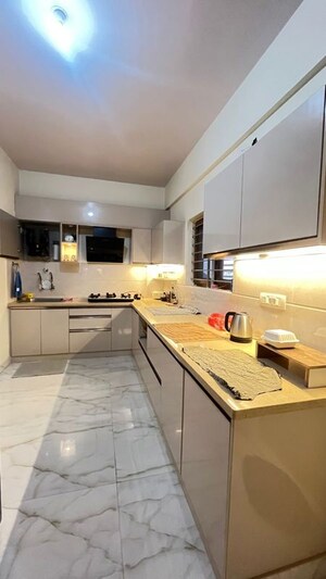 Kitchen in 3 BHK Apartment at Nagarjuna Green Ridge, Hsr Layout – for Rent
