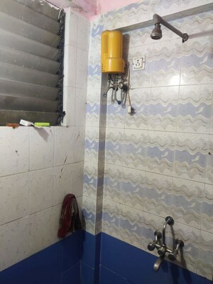 Bathroom in 1 BHK Apartment at Fam CHS, Kopar Khairane – for Rent