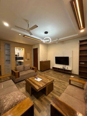 Living Room in 2 BHK Apartment at Bana Enclave, Shipra Suncity – for Rent